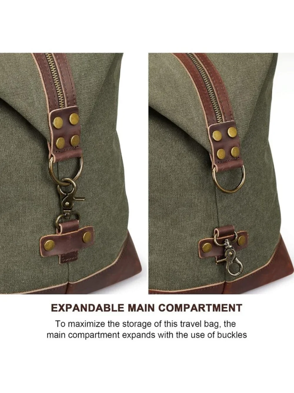 Travel Canvas Duffle Bag - Stylish Weekender Carry-On for Men & Women, Versatile